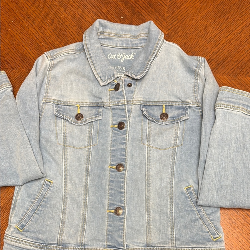 Cat & Jack Blue Jean Jacket Classic Style